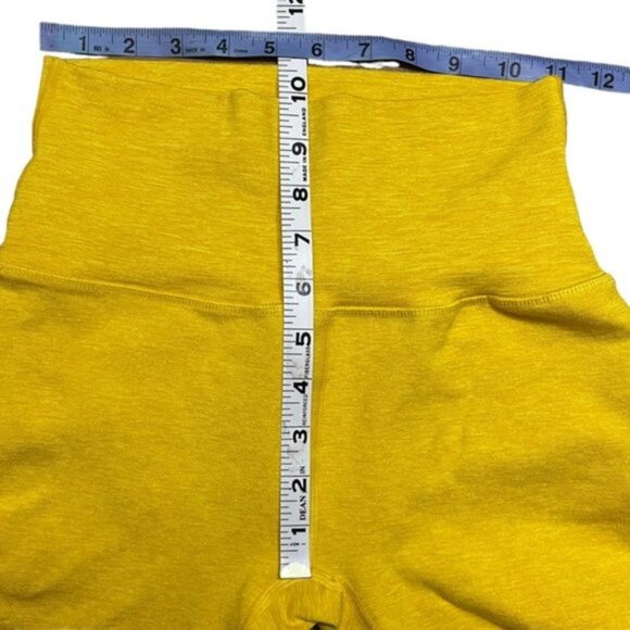 Alphalete Revival Yellow Fitted Stretchy Leggings Women Size M - Picture 5 of 9